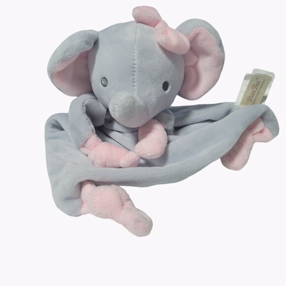 Dan Dee Elephant Lovey 11 inch Plush Rattle Security Blanket Stuffed Animal Toy - Picture 1 of 5